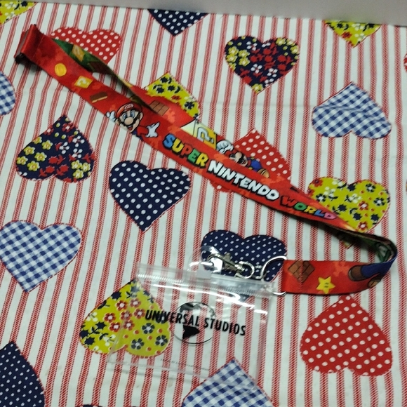 Universal Studio Hollywood Accessories - Super Nintendo World Luigi Universal Studio Lanyard #1
